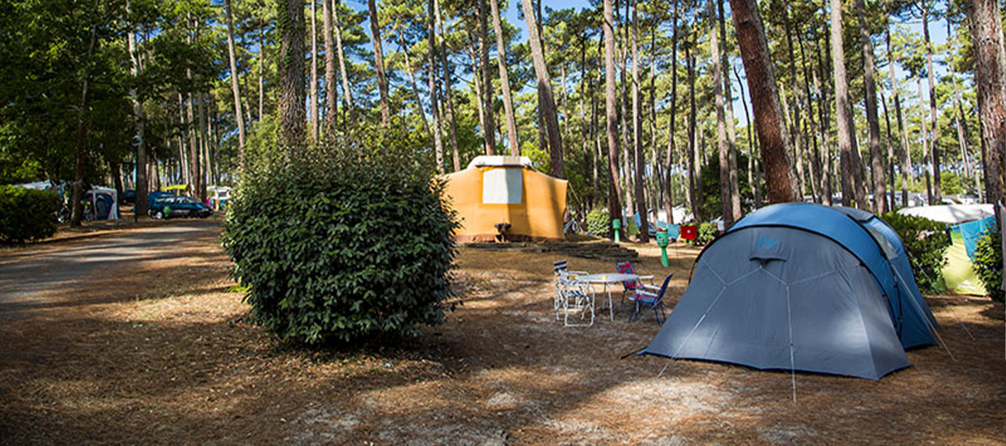 tentes du camping Les Oyats