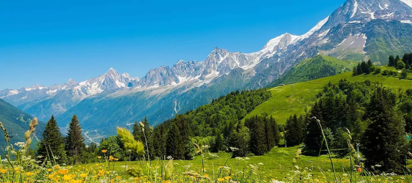 Mont Blanc in the Rhone Alpes
