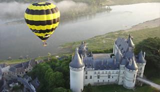 Un vol en montgolfière au-dessus du château de Chenonceau